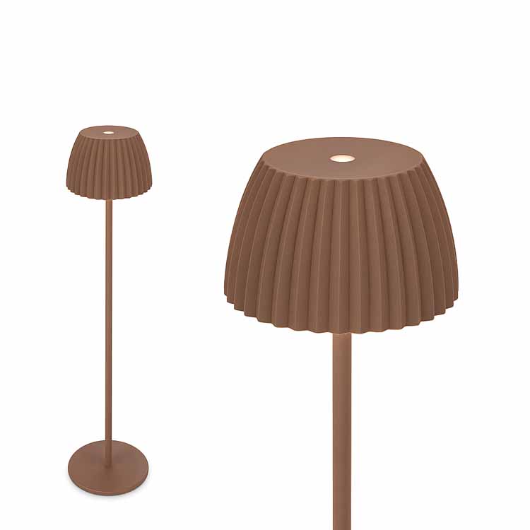 Lampe de table Elvoro - taupe - 20cm - dimmable - LED - 1.5W - 2700K - IP44 - USB