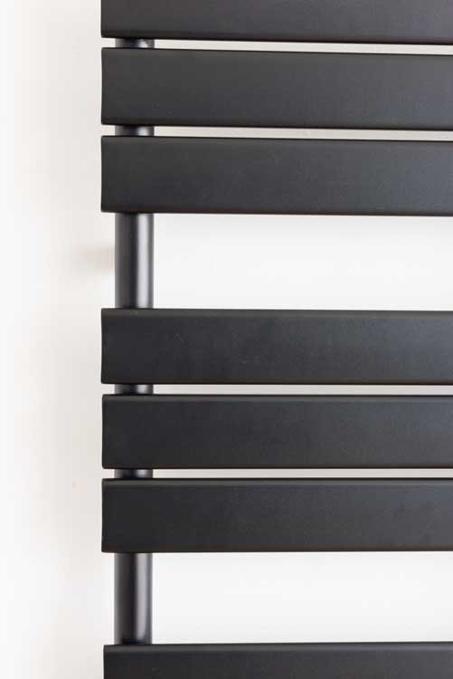 Handdoekradiator Xerxes enkel 180x50cm zwart 936Watt