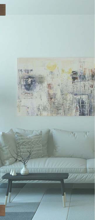 Porte intérieure vitrée simple Sky Day verre clair sur mesure - charnières sun