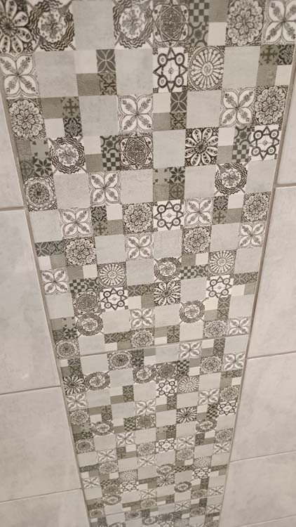 Wandtegel Ediz decor grijs 25x40cm