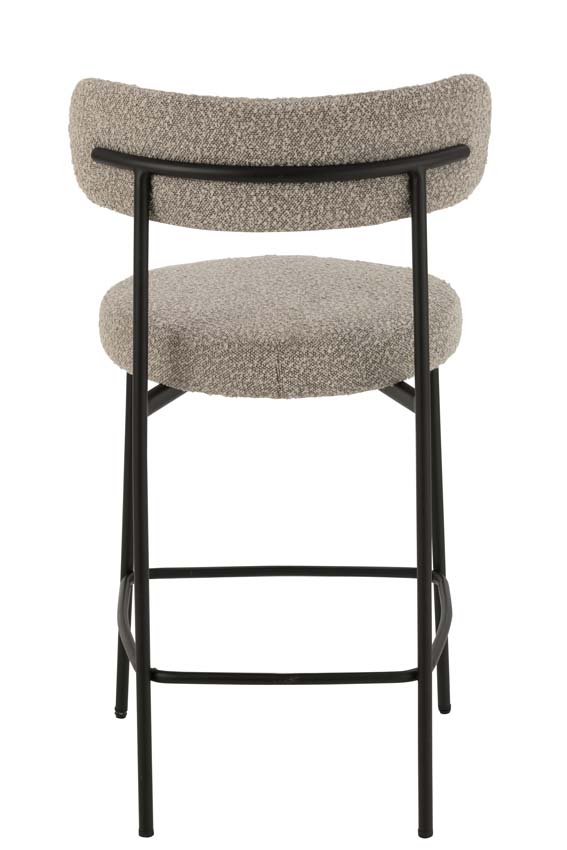 Chaise de bar Boucle gris