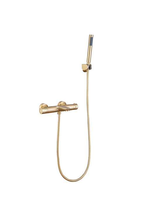 Robinet de baignoire-douche Hanna thermostatique avec cooltouch doré