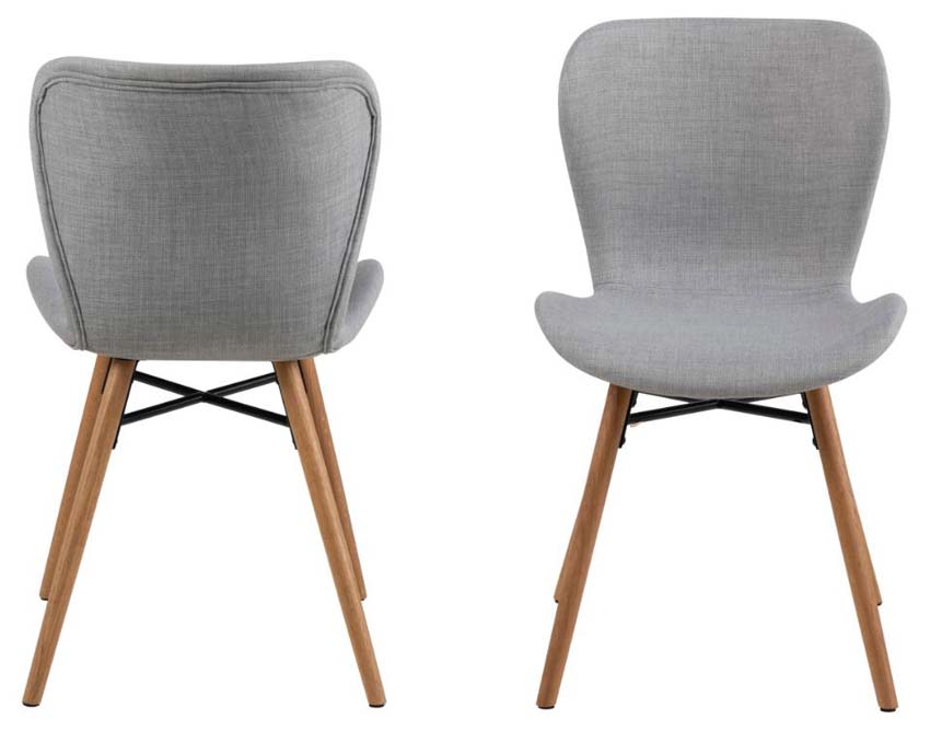 Eetkamerstoel Belinda lichtgrijs