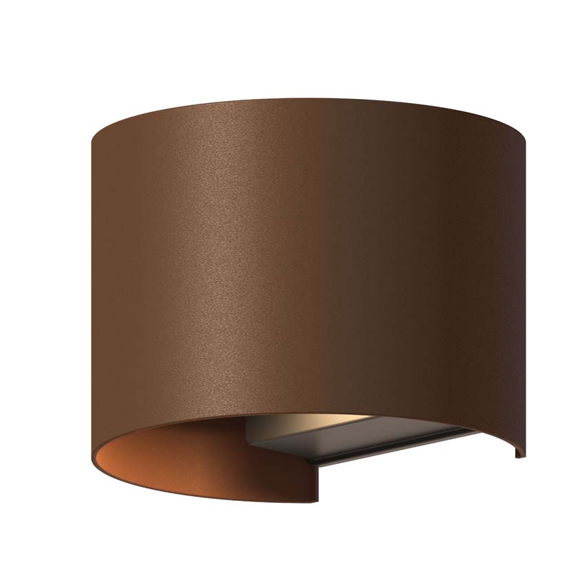 Applique murale - Rouille - 13,5x10x11,5cm - LED intégrée - 1x7W - 3000K