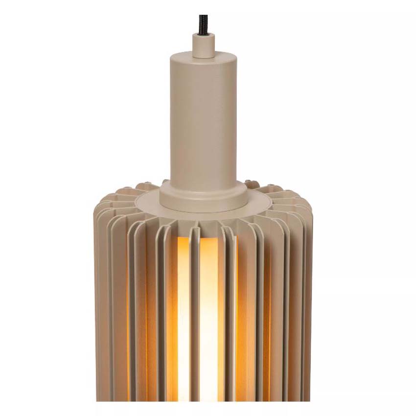 Lucide Lambres - Suspension - 5xE27 - Taupe