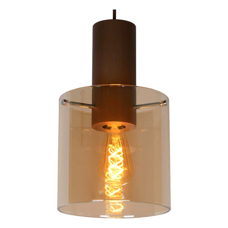 Suspension - ambre - 100cm - 3xE27 - 40W