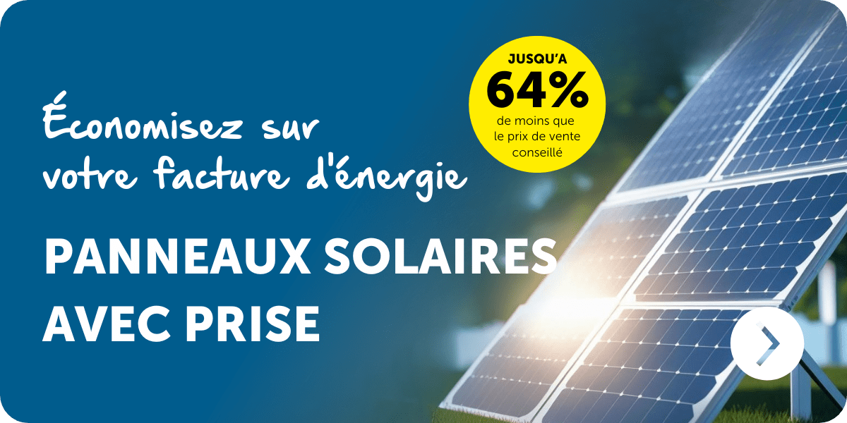 Panneaux solaires avec prise