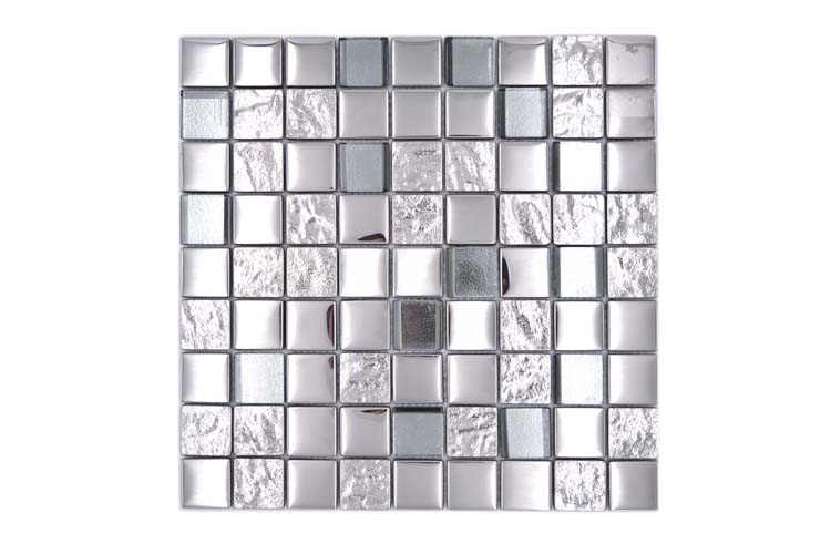 Mosaïque Alexa Argent brillant 30x30cm