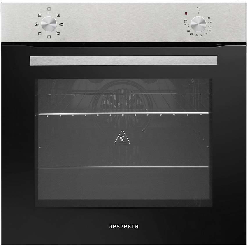 Keuken Maren wit/houtlook 280cm - met toestellen - vitrokeramische kookplaat en inox wanddampkap