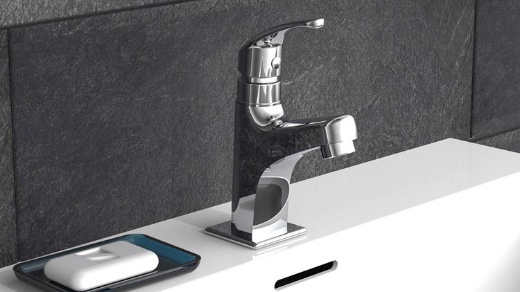 Robinet d'eau froide Vincent chrome brillant