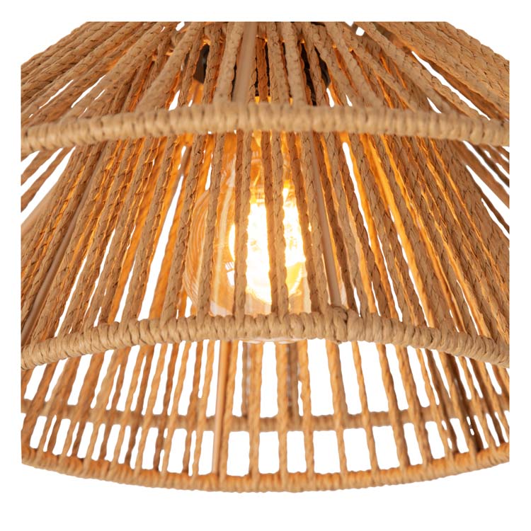 Lucide TASMAN - Plafonnière - Ø 32 cm - 1xE27 - Naturel