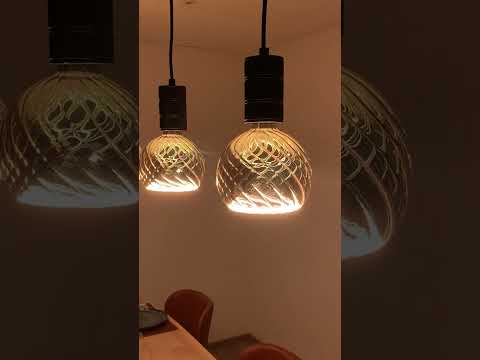 Railverlichting design Béa zwart set 1,8m 5 pendels Smokey Grey E27 5x6W