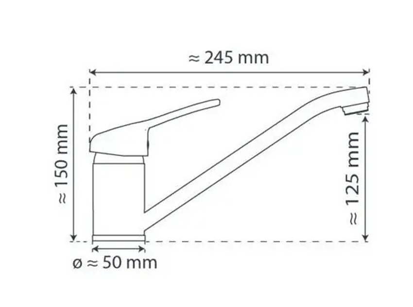 Robinet de cuisine Felipa chrome
