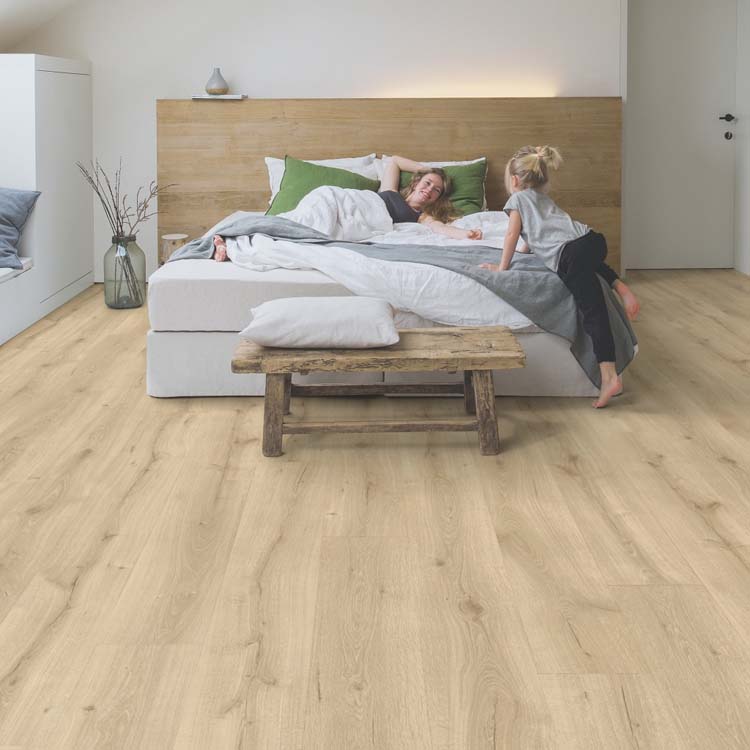 Stratifié Quick-Step Majestic 9,5mm chêne désert naturel clair 205x24cm