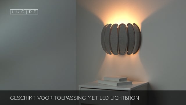 Lucide SPENCER - Applique murale - 1xE27 - Gris Lucide SPENCER - Applique murale - 1xE27 - Gris