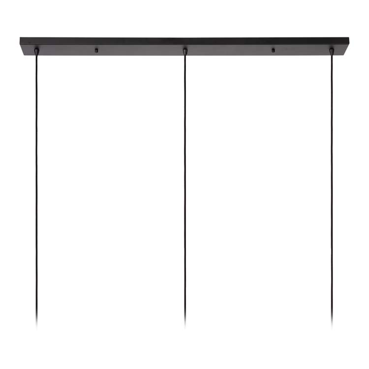 Hanglamp - zwart - 150cm - 3xE27 - 40W