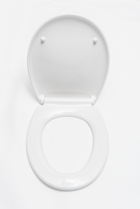 Siège de WC softclose blanc universel rond