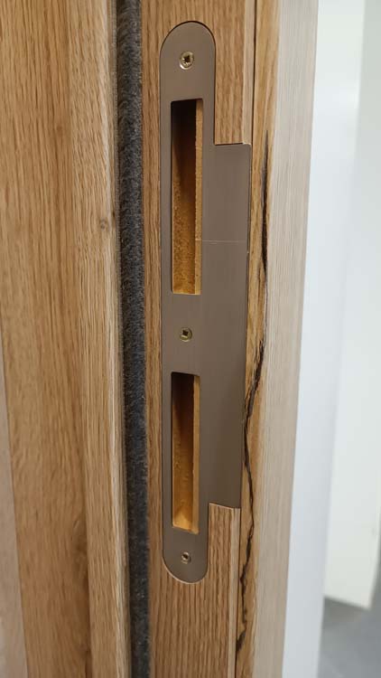 Porte intérieure complète Realwood 2 Panel 201,5x83cm tubulaire réversible + châssis 16,5cm