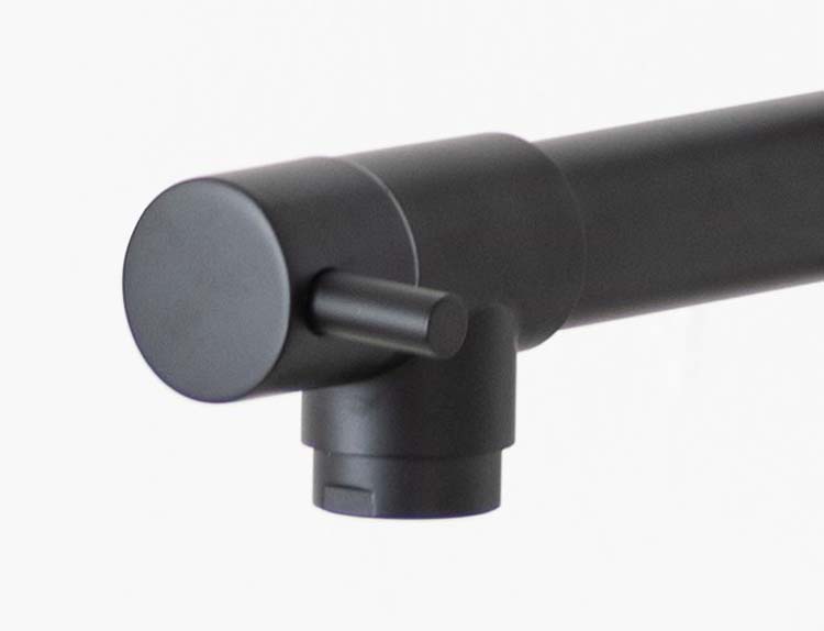 Robinet de cuisine Simba noir mat avec bec extractible