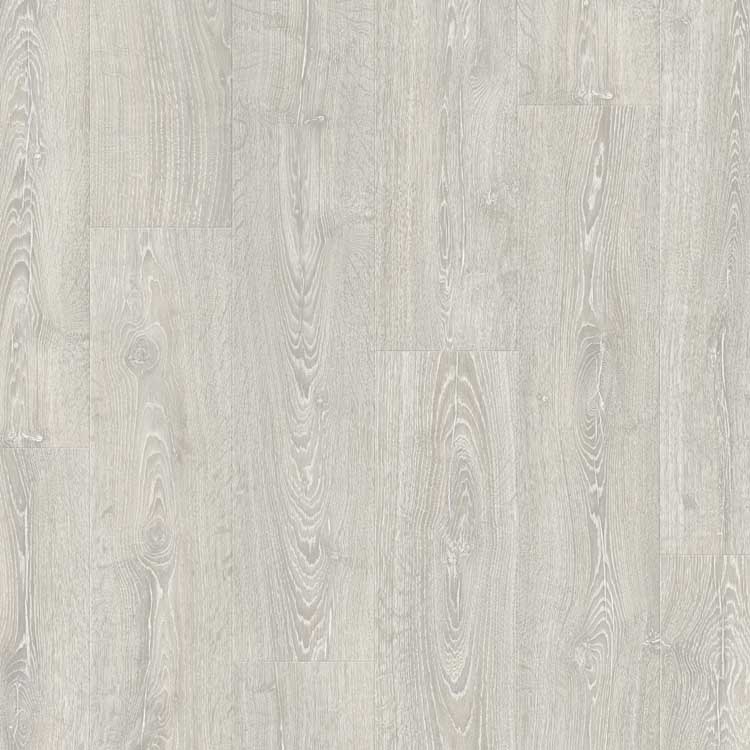 Stratifié Quick-Step Impressive 8mm chêne patiné classique gris 138x19cm
