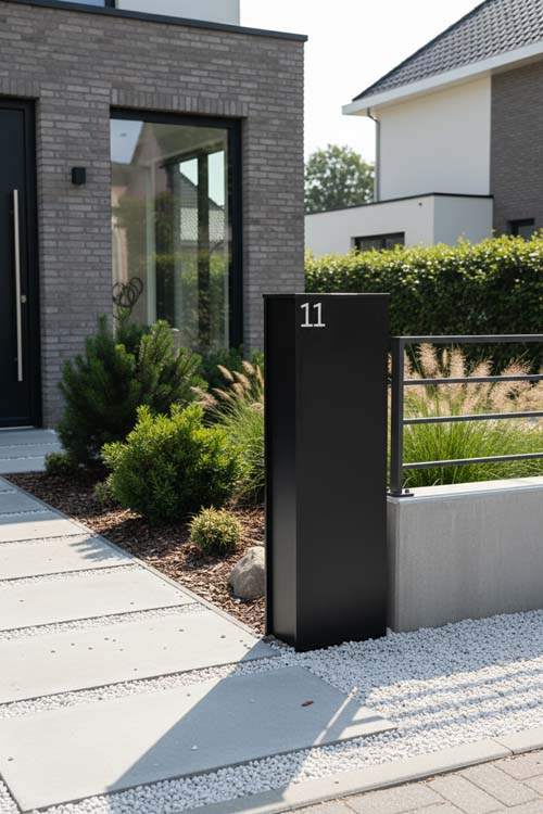 Boîte à colis Wembley Design noire Boîte à colis Wembley Design noire