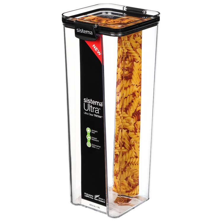 Voorraaddoos Sistema ultra zwart 1.9l
