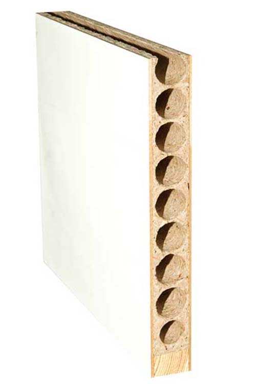 Porte intérieure complète Palladium blanche avec ferrure noire 201,5x83cm tubulaire réversible + châssis 16,5cm