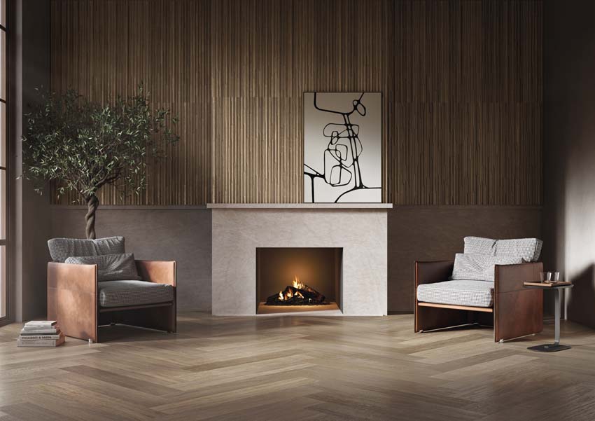 Carrelage de sol et mural Paloma chêne 20x120cm