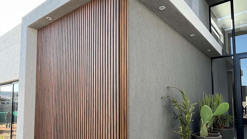 Panneau de façade Line up Liam WPC brun foncé 13,5x290x2,5cm