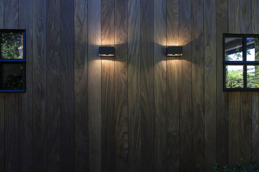 Wandlamp buiten - donkergrijs - 14,6x7,5x9,4cm - LED - 1x10,5W - 4000K - IP54 - bewegingssensor