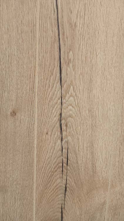 Porte coulissante simple complète Realwoord Oak 93x180-231,5cm + rail noir