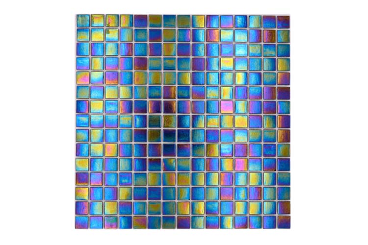 Mosaïque Verre Iridium brillant 30,5x30,5cm
