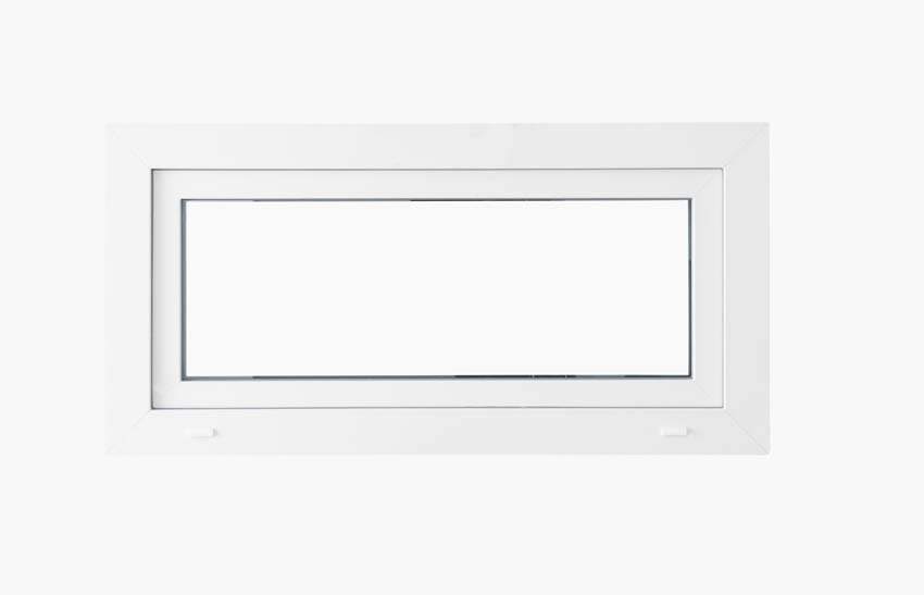 Châssis battant pvc Deceuninck Elegant Infinity blanc/bl B1500xH500 mm Châssis battant pvc Deceuninck Elegant Infinity blanc/bl B1500xH500 mm