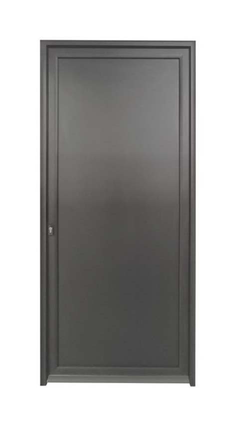 Buitendeur Tavira aluminium vlak paneel antraciet 960x2180mm rechts duwend