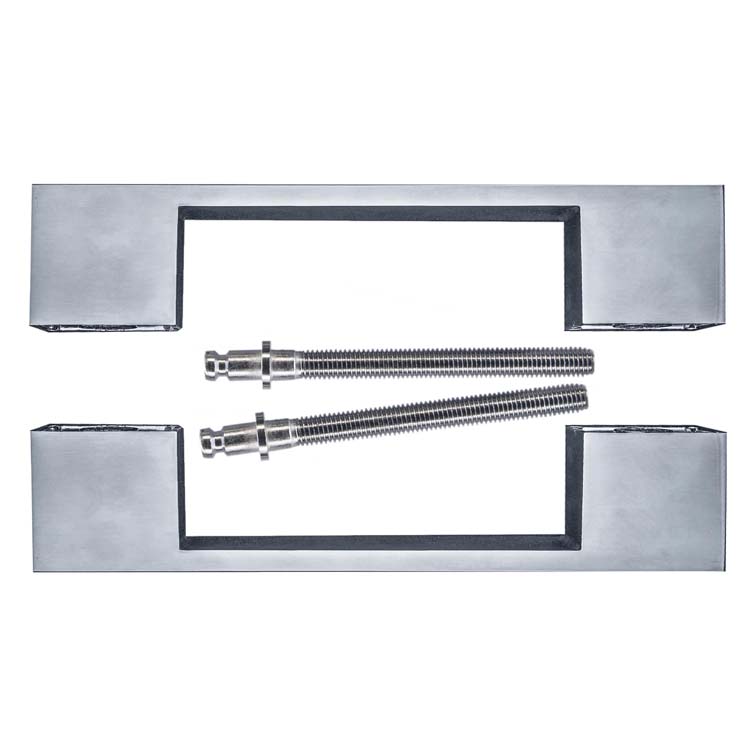 Tirant arezzo 180mm chrome brossé paire épaisseur porte>3cm