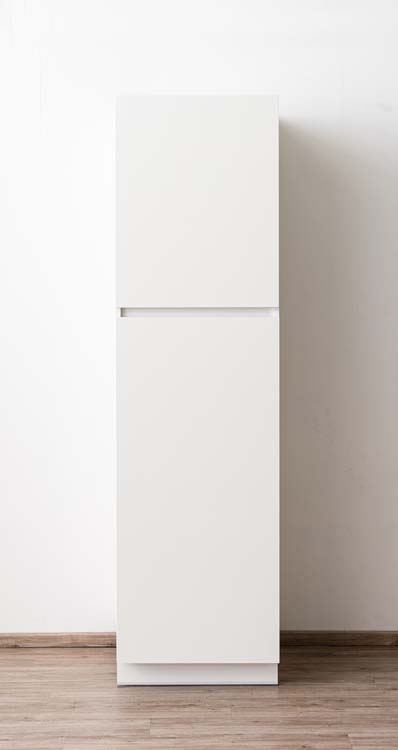 Keukenkast Plenti kolomkast voor koelkast wit 60x208cm