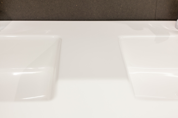 Lavabo Sanne double blanc 120x54x4cm