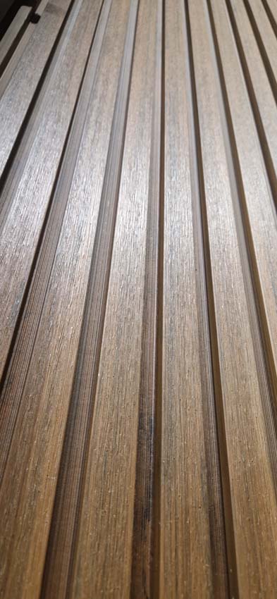 Hoekprofiel Line up Liam WPC donkerbruin 290cm