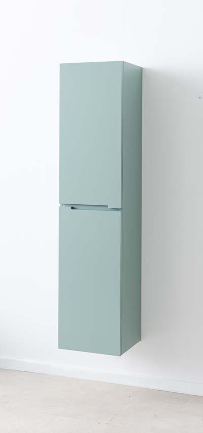 Armoire colonne Truman gris-vert suspendue 170x40x35cm