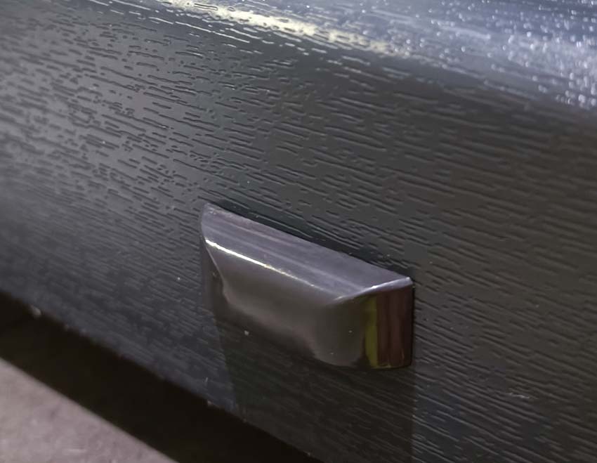Châssis fixe pvc Stabilotec anthr/blanc budget verre mat sur mesure