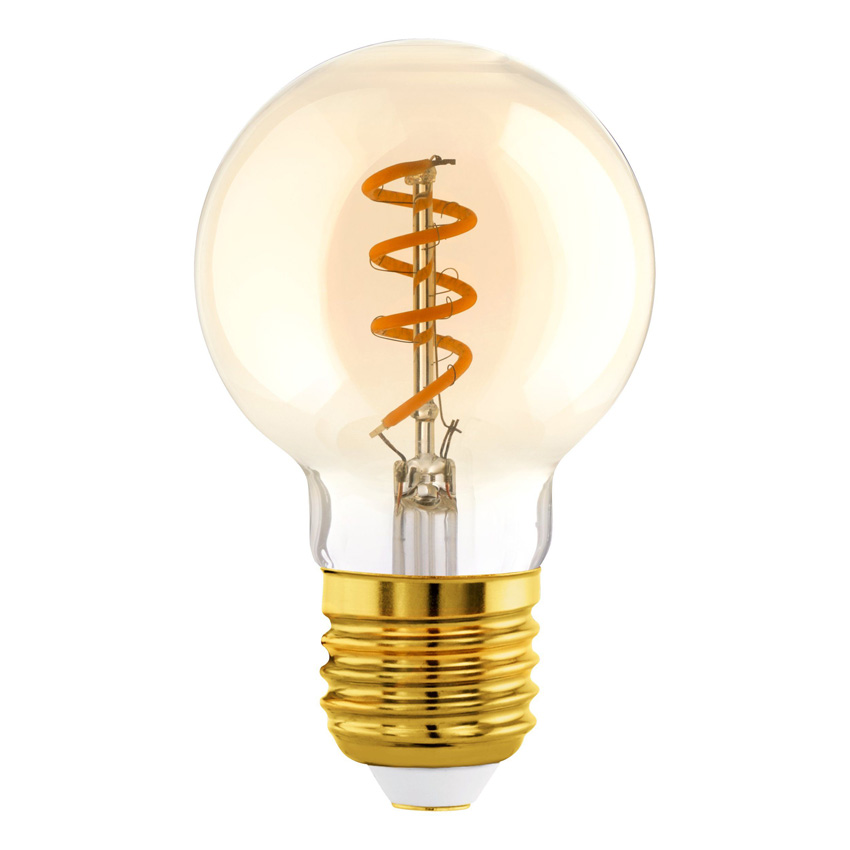 LED lamp - E27 - amber - Ø6cm - dimbaar - 1x4W - 145lm - 2000K - 1 stuk