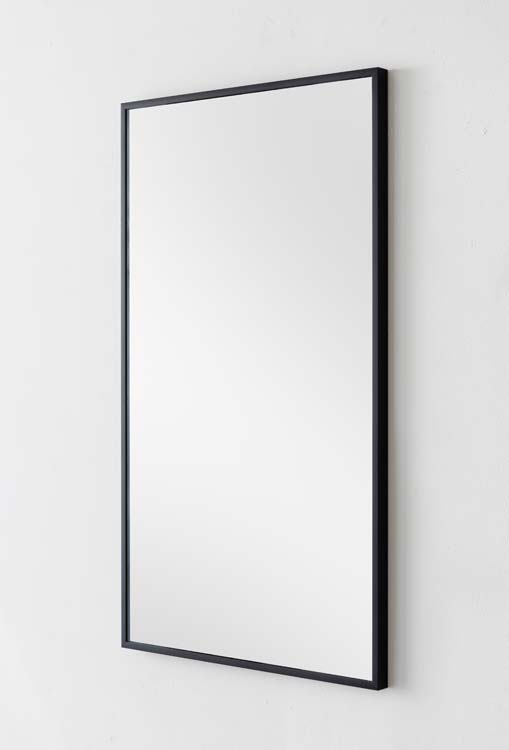 Spiegel Tamino rechthoek mat zwart 40x70cm