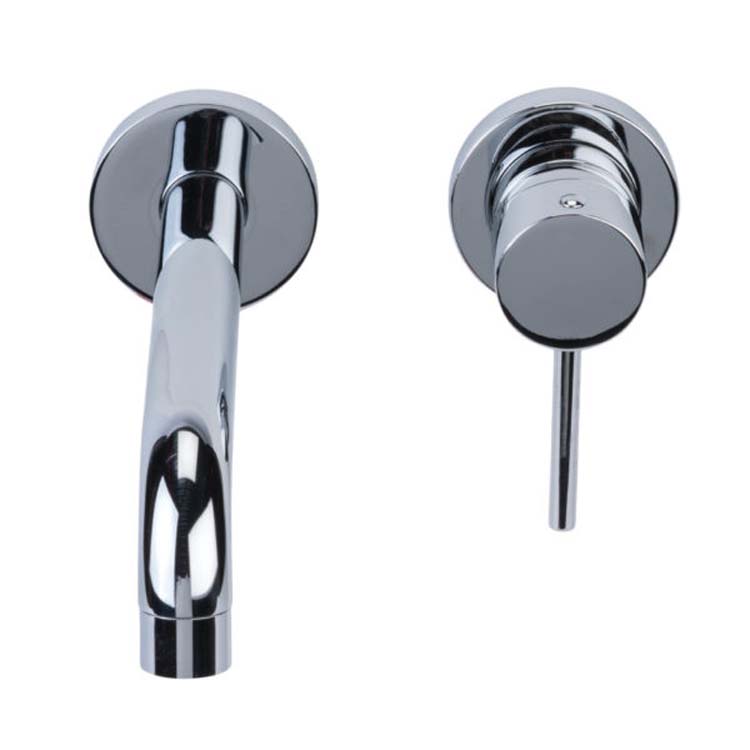 Wastafelkraan New Country muur chroom