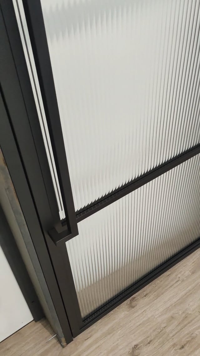 Porte intérieure Fer forgé 3W Thalia verre strié 880 x 2040 mm Droite