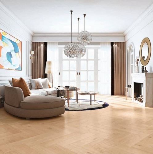 Stratifié 8mm chêne chambord 64,3x13,1cm