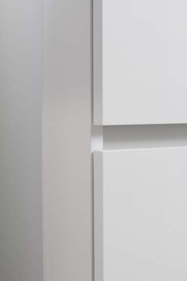 Meuble de salle de bains Puro blanc mat suspendu avec lavabo double blanc mat 140cm