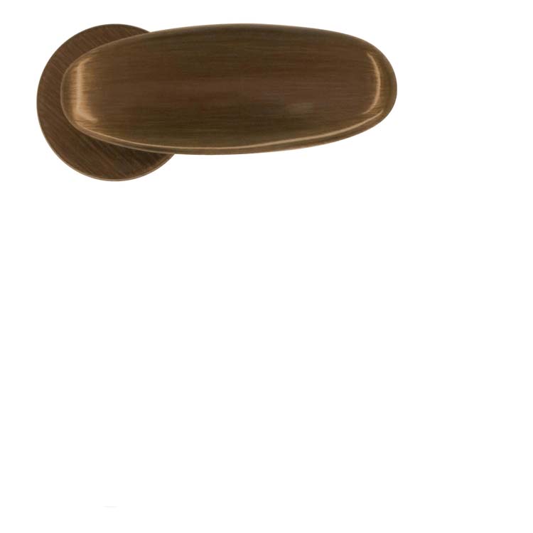 Poignée de porte lecce modèle nouveau bronze sans rosace
