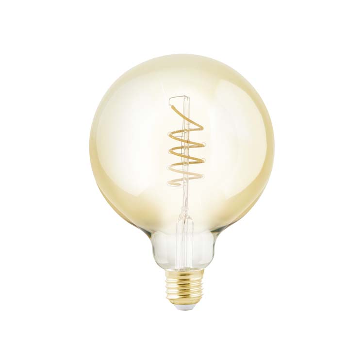 LED spiraal G125 E27 245lm dimbaar amber