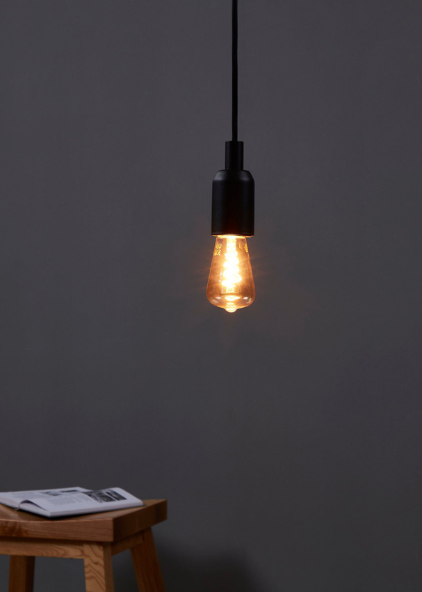 LED lamp - E27 - amber - Ø4,8cm - dimbaar - 1x4W - 145lm - 2000K - 1 stuk