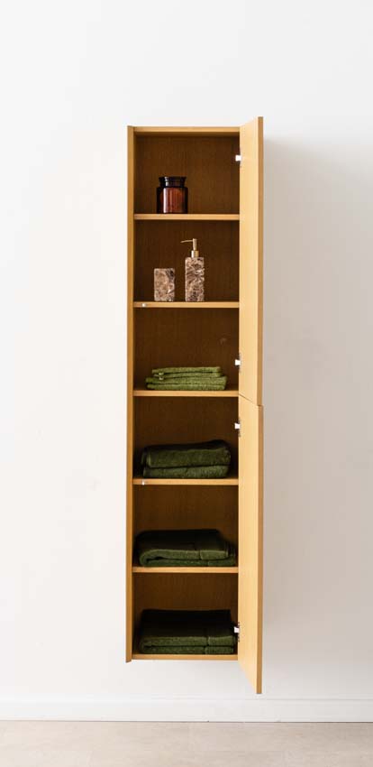 Kolomkast Waldorf eik hangend 170x40x35cm